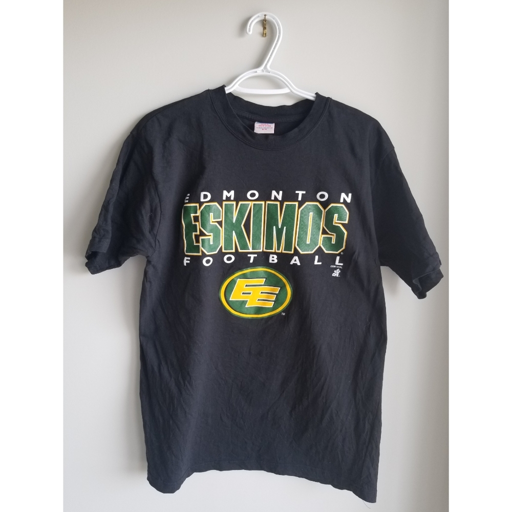 EDMONTON FOOTBALL TEAM MENS BLACK MEDIUM TSHIRT